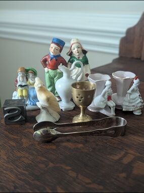Curio Cabinet Printer Tray Lot  10pc Miniature Collection